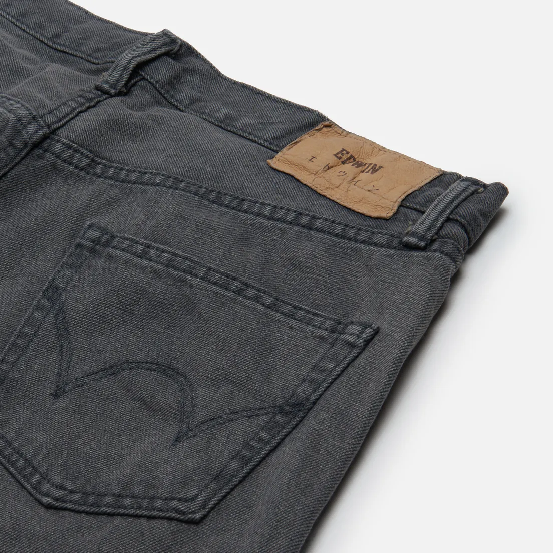 Edwin Мужские джинсы Regular Tapered Kaihara Right Hand Black Denim 13 Oz