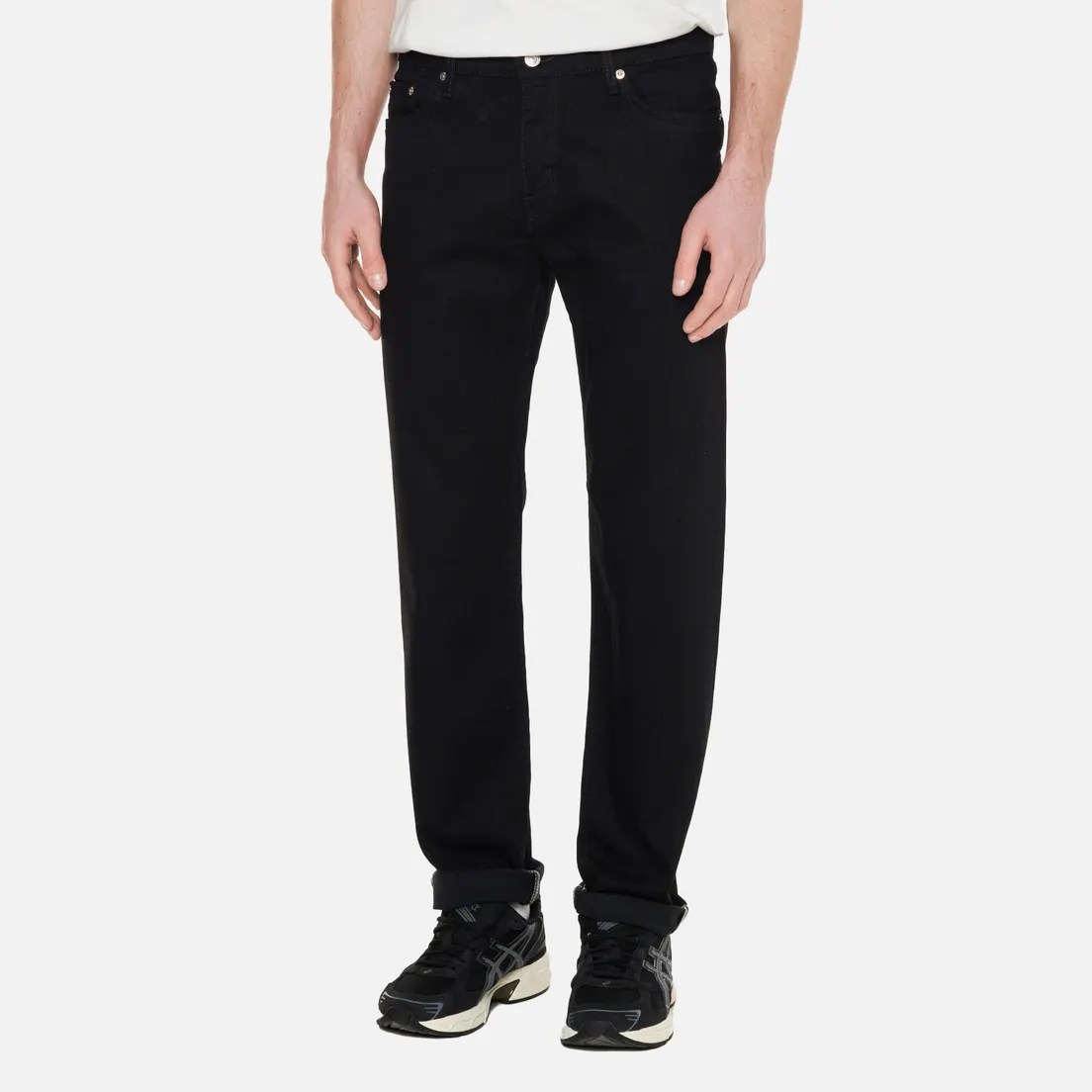 Edwin Мужские джинсы Regular Tapered Kaihara Black x Black Stretch Denim 12.5 Oz