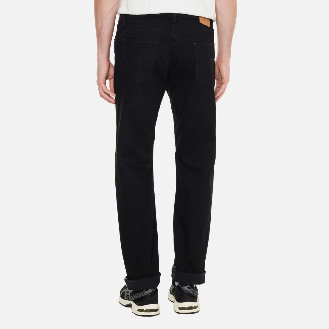Edwin Мужские джинсы Regular Tapered Kaihara Black x Black Stretch Denim 12.5 Oz