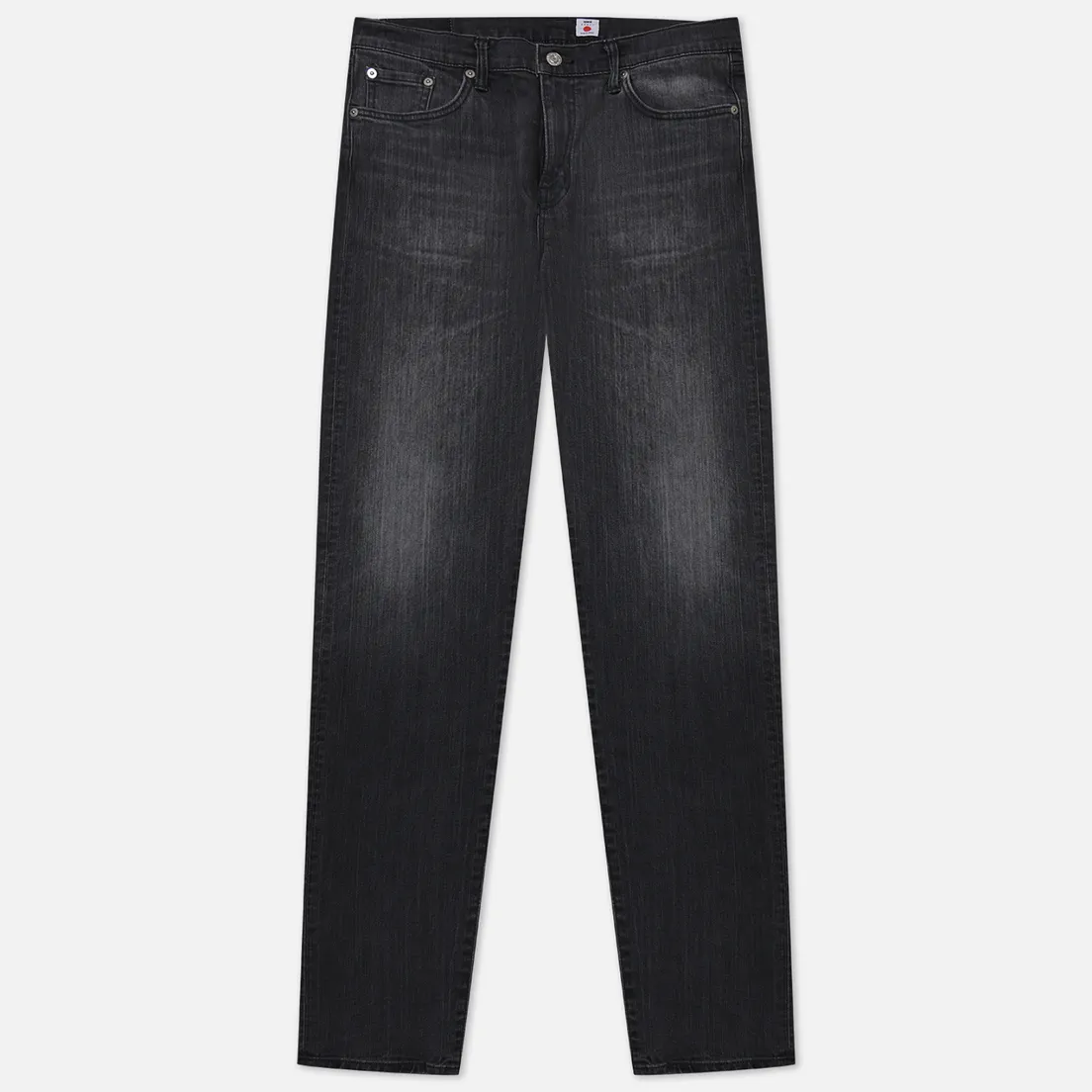 Edwin Мужские джинсы Regular Tapered Kaihara Black x Black Stretch Denim 12.5 Oz