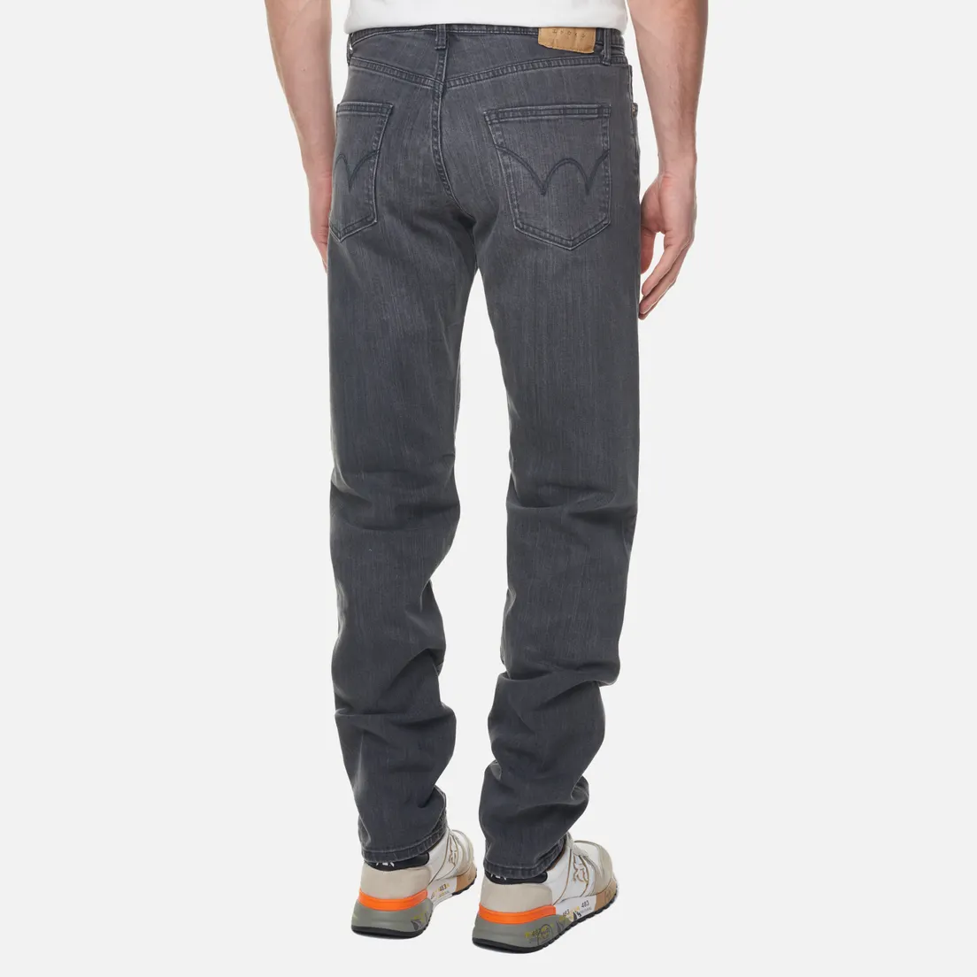 Edwin Мужские джинсы Regular Tapered Kaihara Black x Black Stretch Denim 12.5 Oz