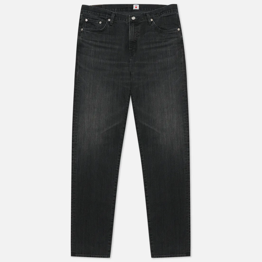 Edwin Мужские джинсы Regular Tapered Kaihara Black x Black Stretch Denim 12.5 Oz