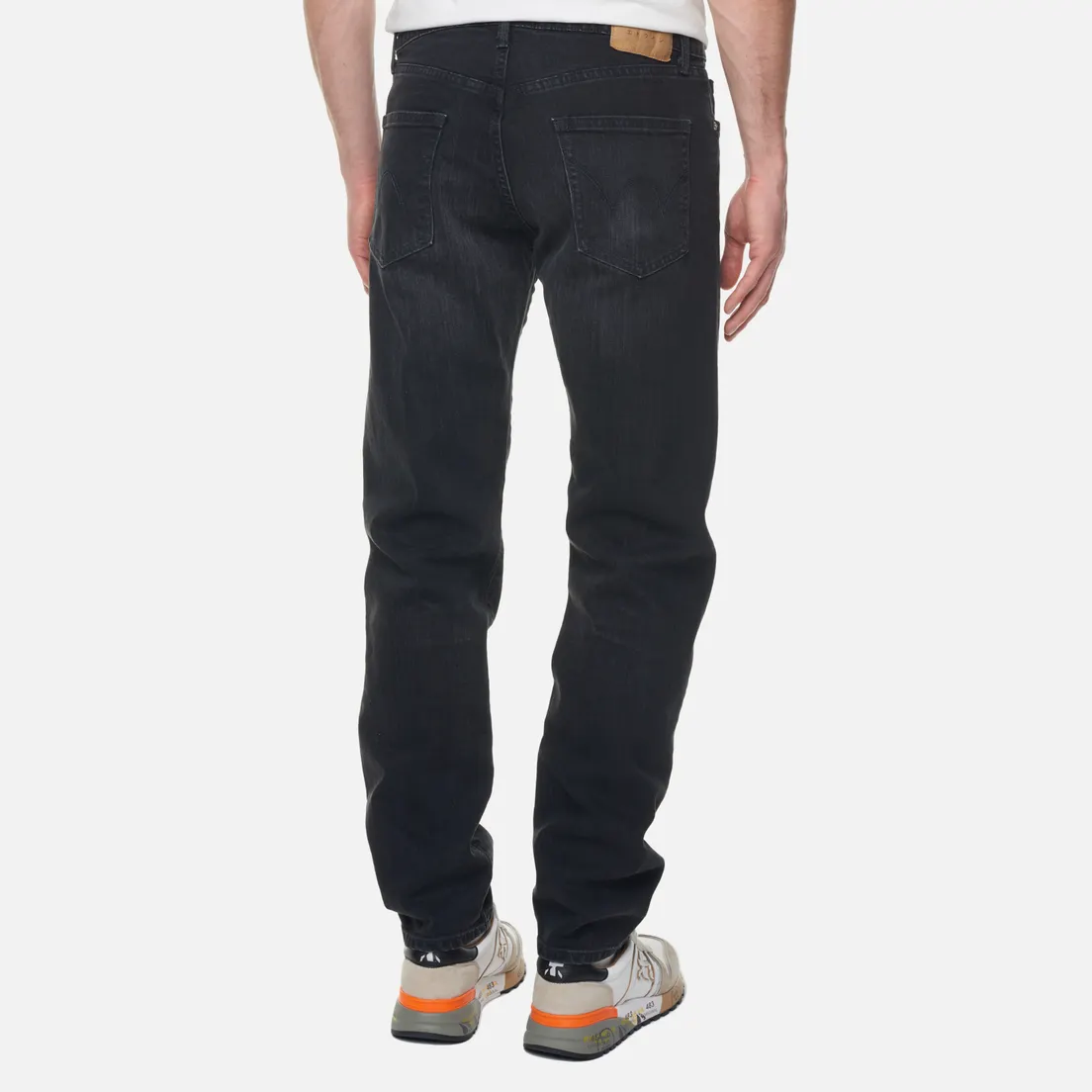 Edwin Мужские джинсы Regular Tapered Kaihara Black x Black Stretch Denim 12.5 Oz