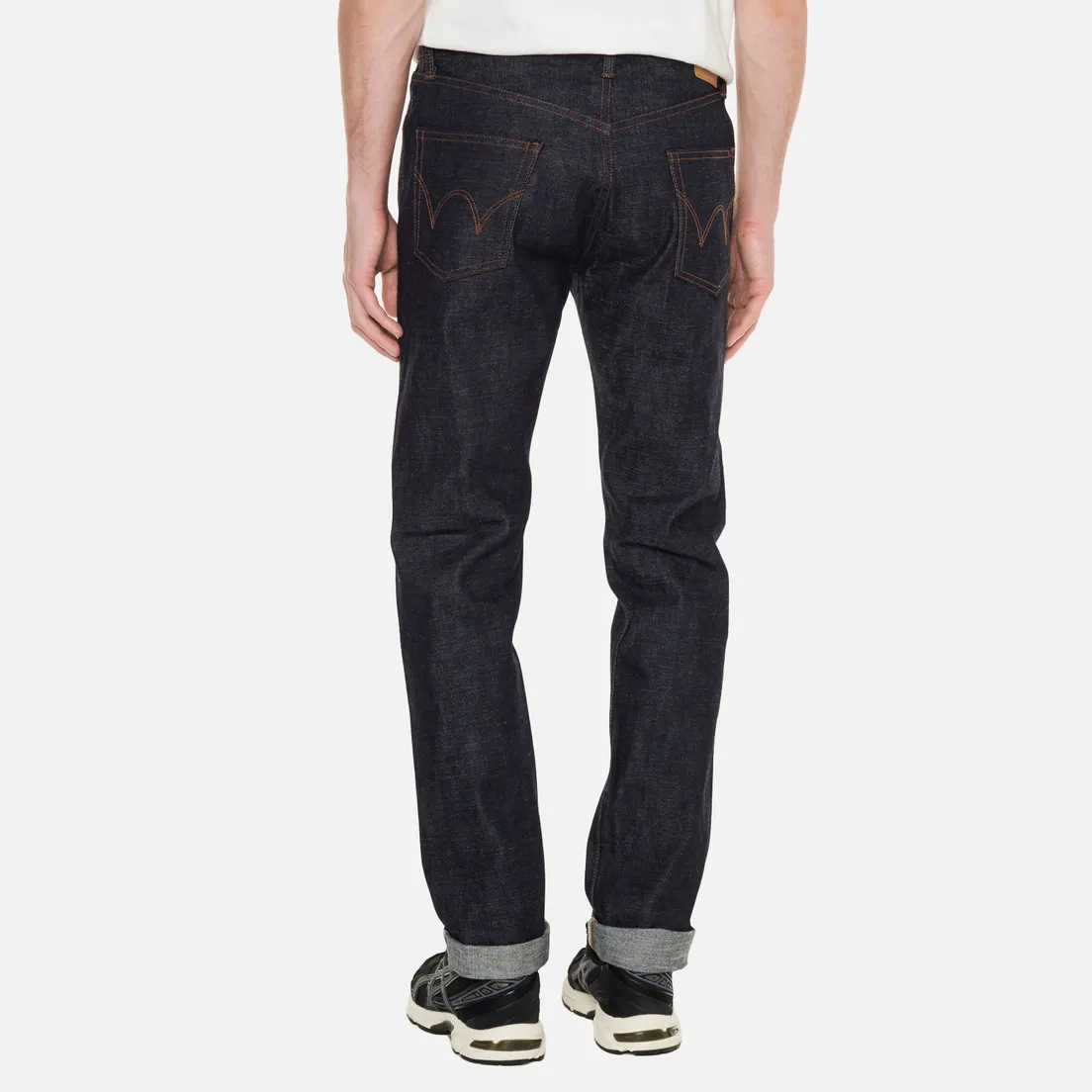 Edwin Мужские джинсы Slim Tapered Kaihara Dark Pure Indigo Rainbow Selvage 13.5 Oz