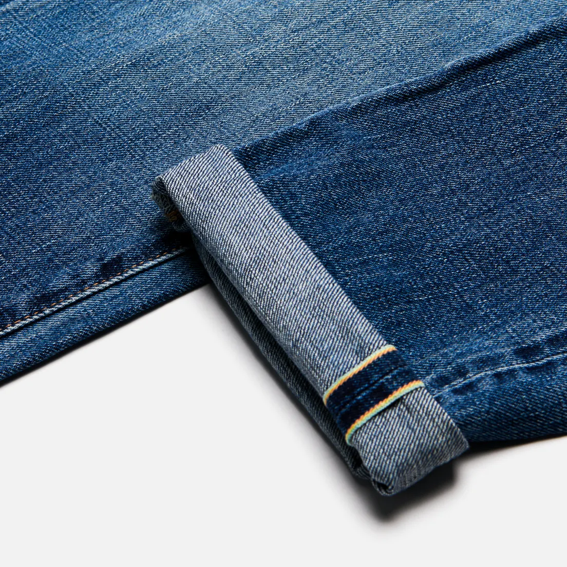 Edwin Мужские джинсы Slim Tapered Nihon Menpu Dark Pure Indigo Rainbow Selvage 13.5 Oz