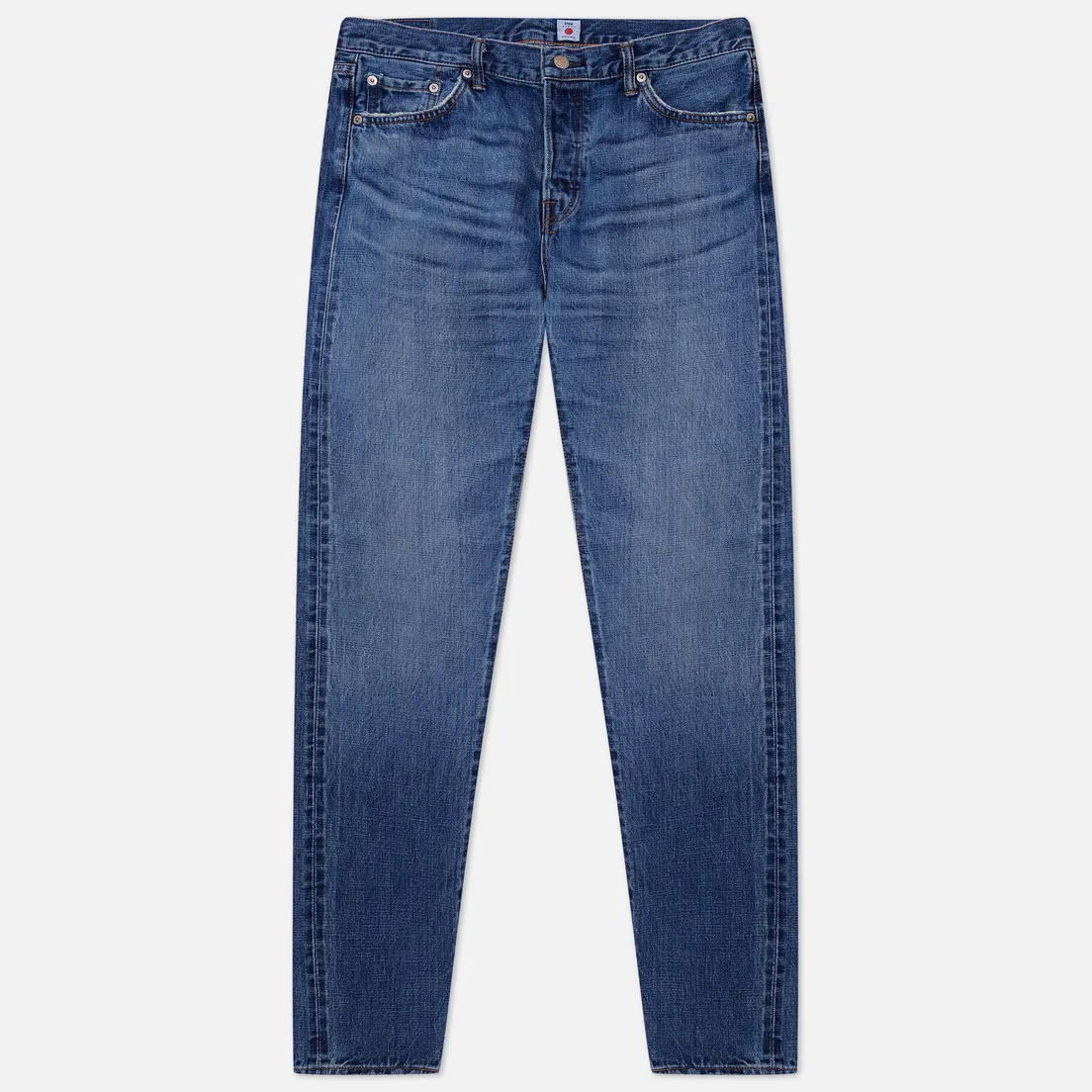 Edwin Мужские джинсы Slim Tapered Nihon Menpu Dark Pure Indigo Rainbow Selvage 13.5 Oz