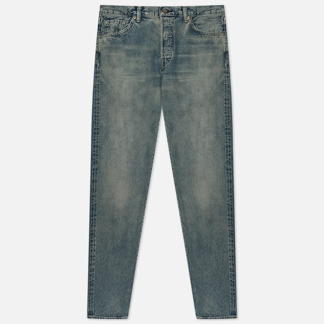 Edwin Мужские джинсы Slim Tapered Kaihara Dark Pure Indigo Rainbow Selvage 13.5 Oz