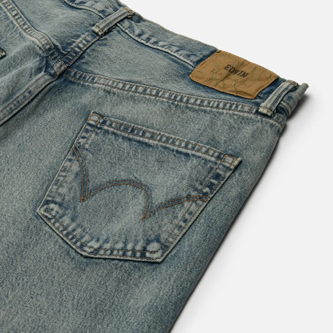 Edwin Мужские джинсы Slim Tapered Kaihara Dark Pure Indigo Rainbow Selvage 13.5 Oz