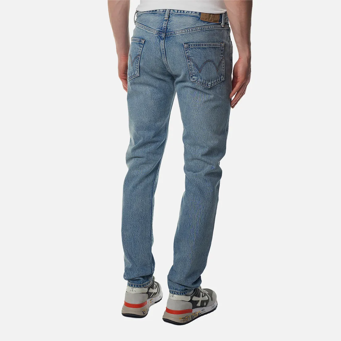 Edwin Мужские джинсы Slim Tapered Kaihara Dark Pure Indigo Rainbow Selvage 13.5 Oz