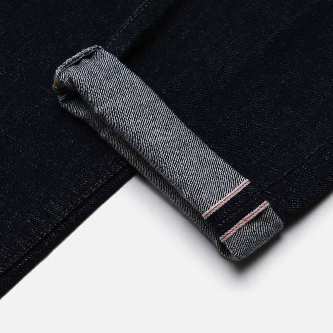 Edwin Мужские джинсы Slim Tapered Kurabo Recycle Denim Red Selvage 14 Oz