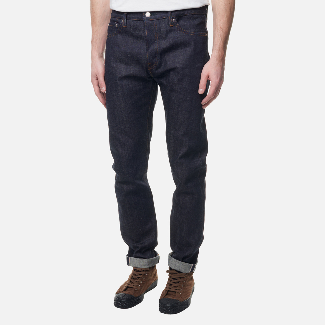 Edwin Мужские джинсы Slim Tapered Kurabo Recycle Denim Red Selvage 14 Oz