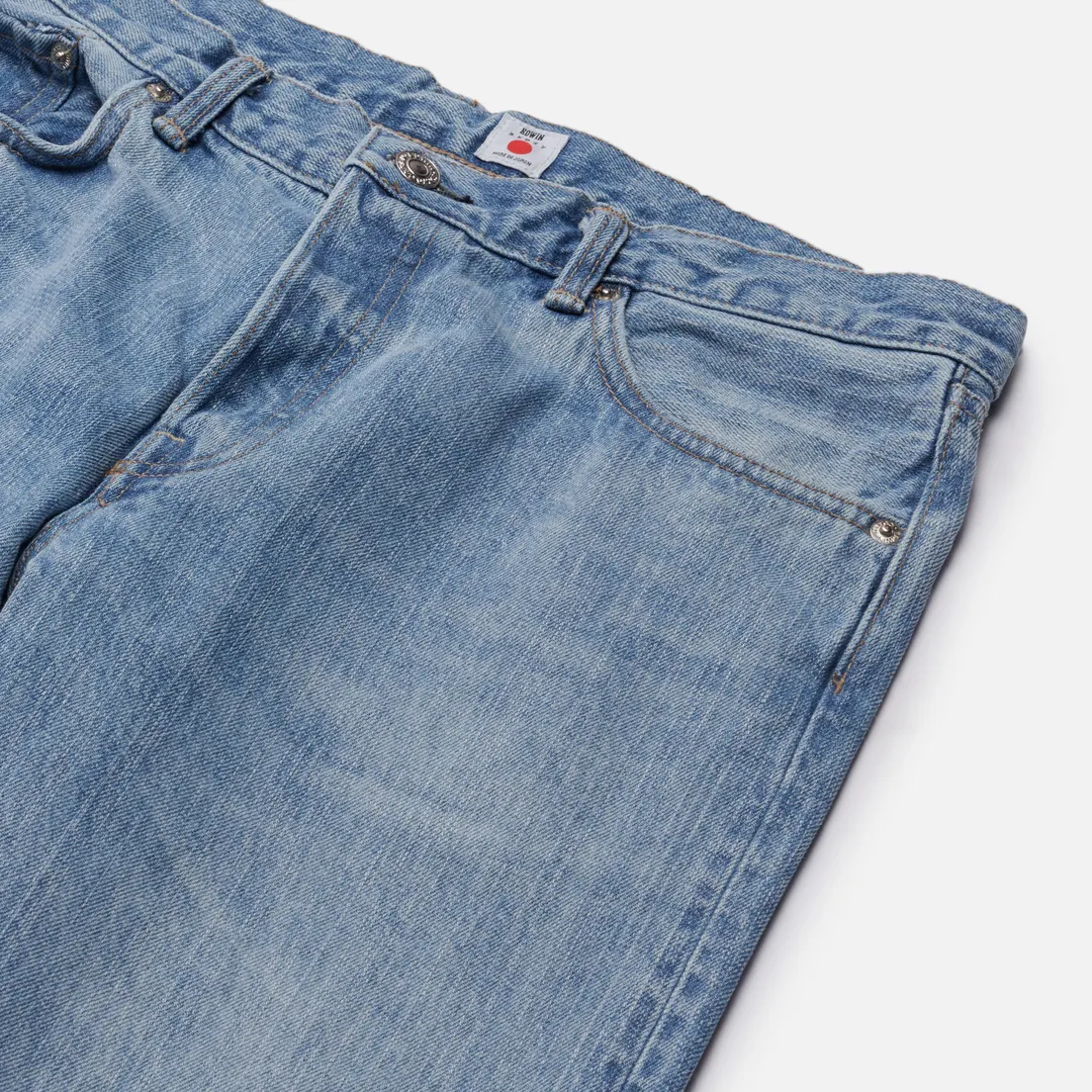 Edwin Мужские джинсы Slim Tapered Kurabo Recycle Denim Red Selvage 14 Oz