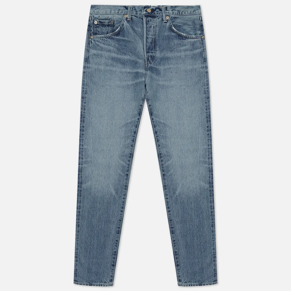 Edwin Мужские джинсы Slim Tapered Kurabo Recycle Denim Red Selvage 14 Oz