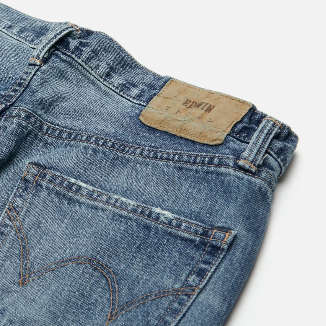 Edwin Мужские джинсы Slim Tapered Kurabo Recycle Denim Red Selvage 14 Oz