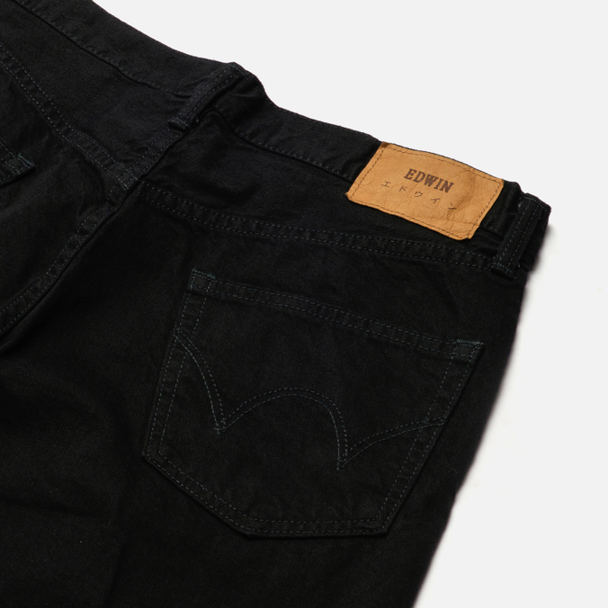 Мужские джинсы Edwin, цвет чёрный, размер 34/32 I030686.89.02 Slim Tapered Kaihara Purple x White Selvage 11oz - фото 3