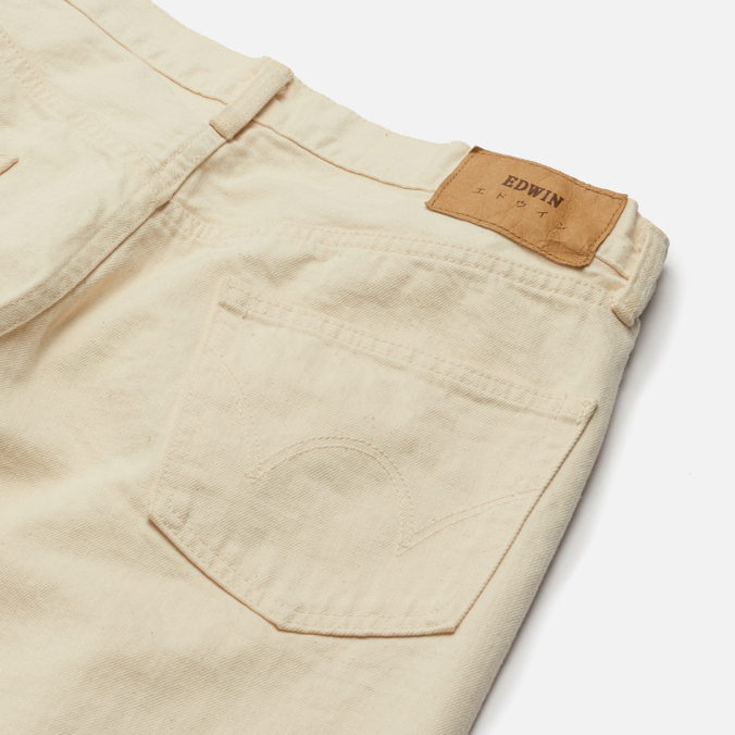 Мужские джинсы Edwin, цвет бежевый, размер 34/32 I030687.05.99 Slim Tapered Nihon Menpu Natural Red Selvage 12.5 Oz - фото 3