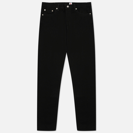 Мужские джинсы Edwin Slim Tapered Kaihara Right Hand Black Denim 13 Oz, цвет чёрный, размер 38/32