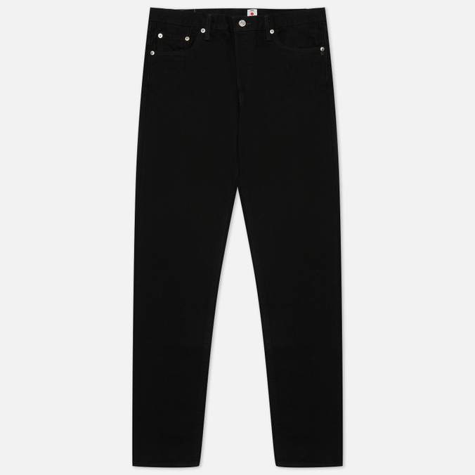 Мужские джинсы Edwin, цвет чёрный, размер 34/32 I030689.89.99 Slim Tapered Kaihara Right Hand Black Denim 13 Oz - фото 1