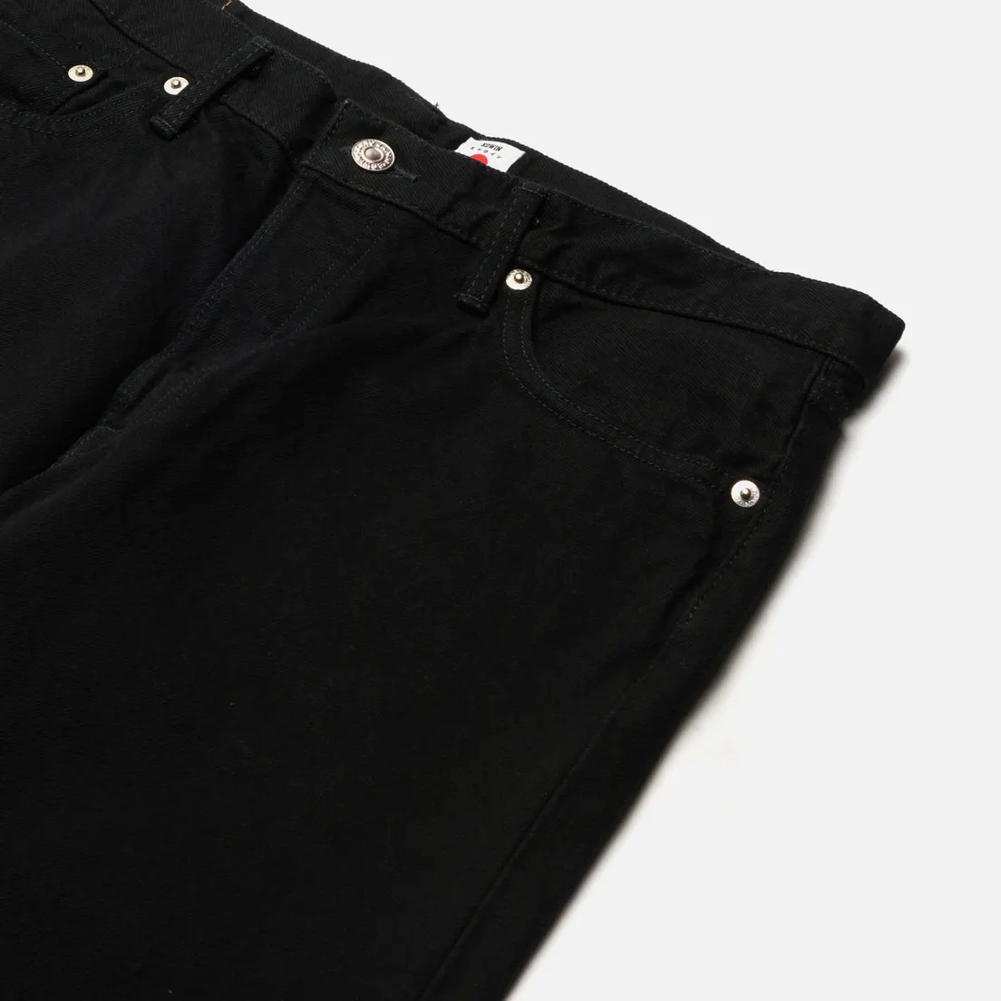 Edwin Мужские джинсы Slim Tapered Kaihara Right Hand Black Denim 13 Oz