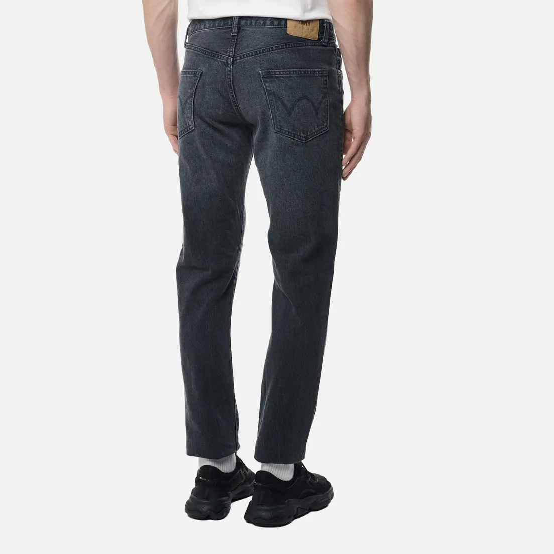 Edwin Мужские джинсы Slim Tapered Kaihara Right Hand Black Denim 13 Oz