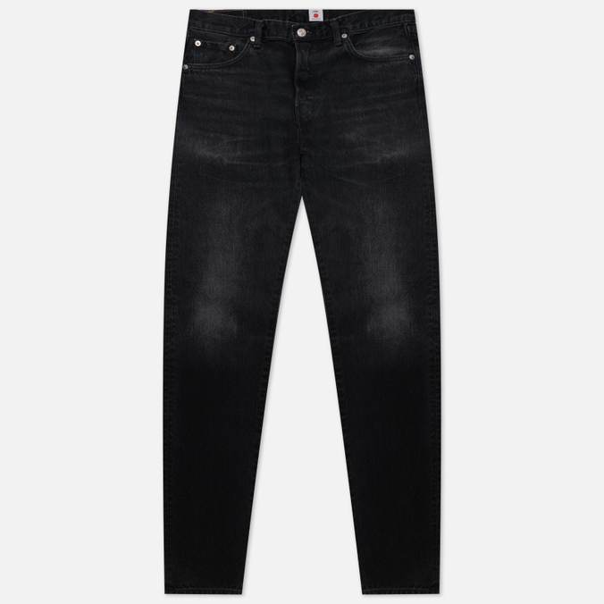 Мужские джинсы Edwin, цвет чёрный, размер 34/32 I030689.89.JD Slim Tapered Kaihara Right Hand Black Denim 13 Oz - фото 1