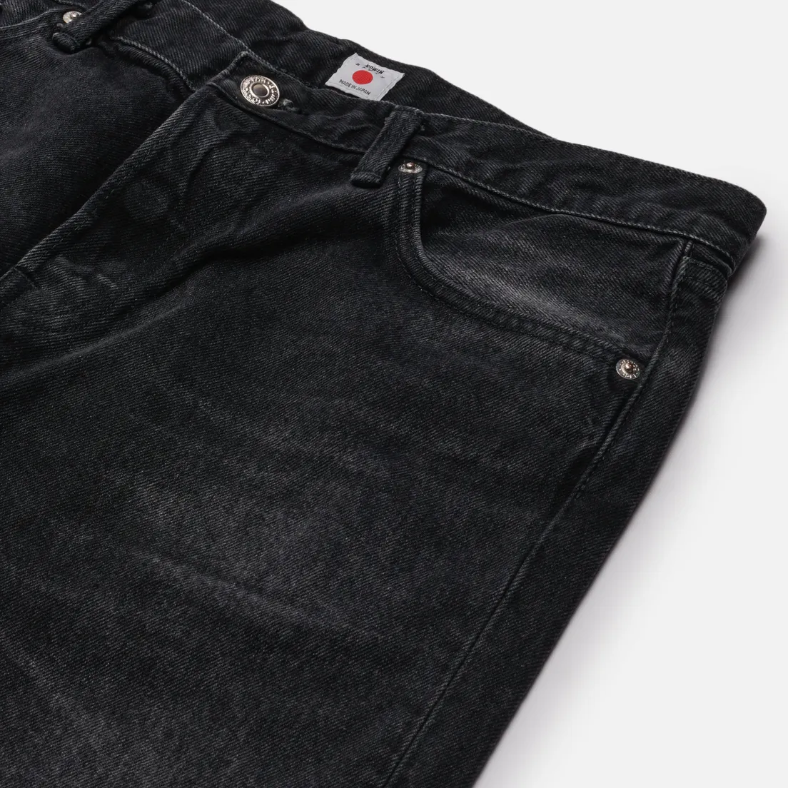 Edwin Мужские джинсы Slim Tapered Kaihara Right Hand Black Denim 13 Oz