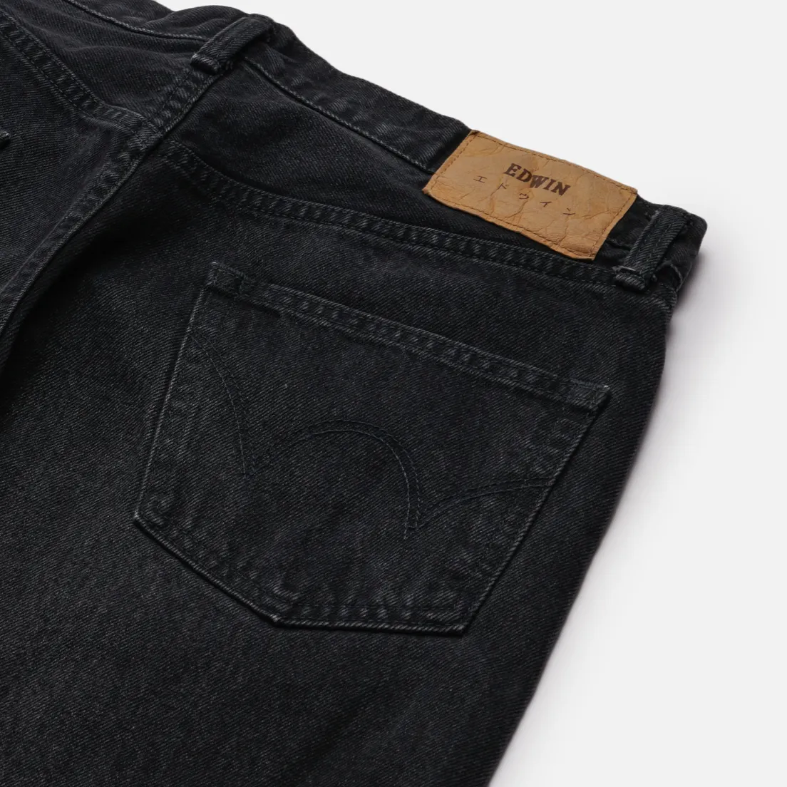 Edwin Мужские джинсы Slim Tapered Kaihara Right Hand Black Denim 13 Oz
