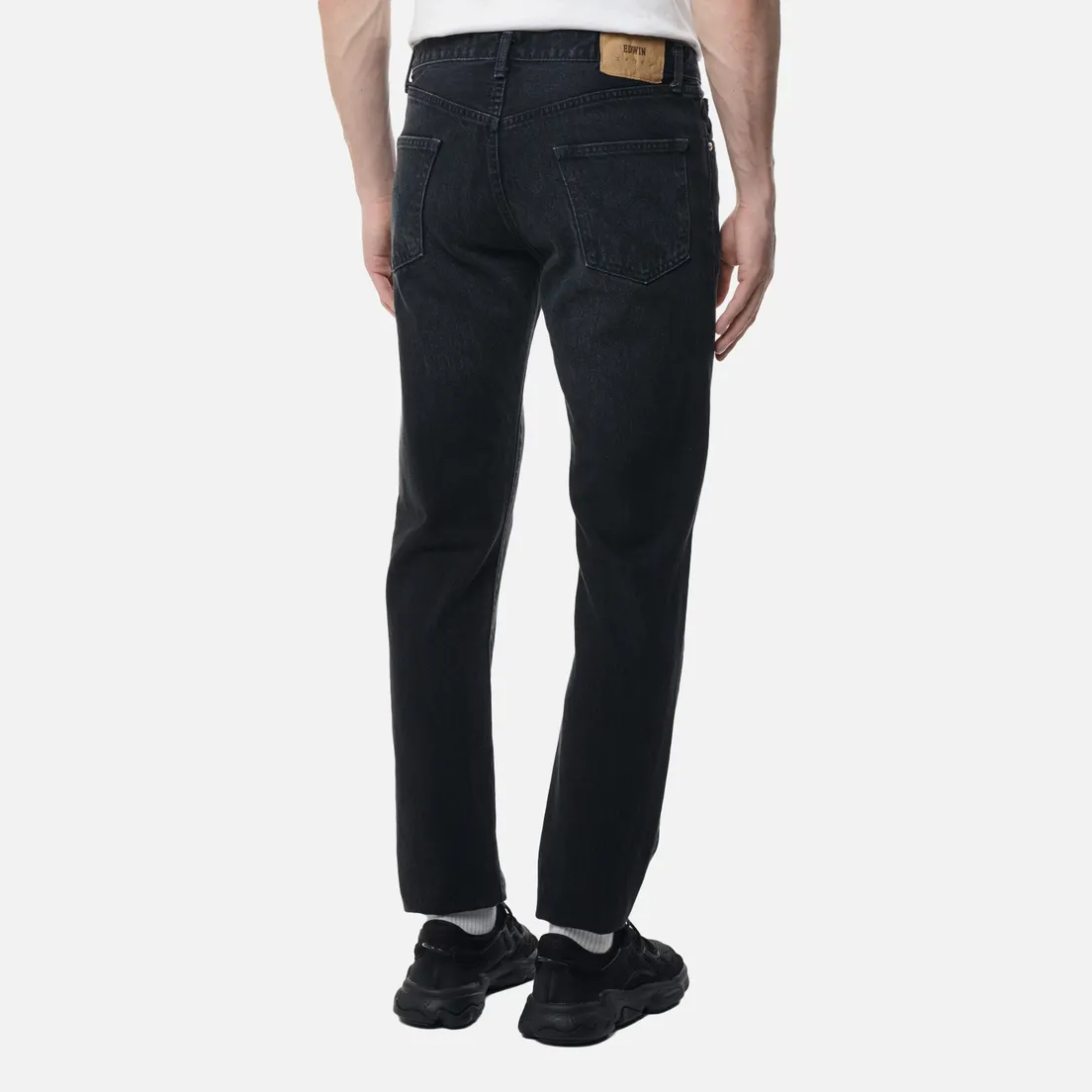 Edwin Мужские джинсы Slim Tapered Kaihara Right Hand Black Denim 13 Oz