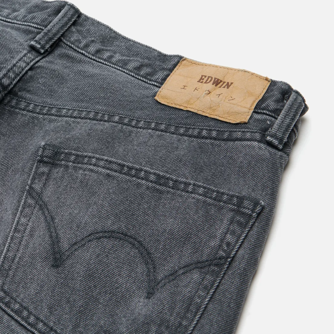 Edwin Мужские джинсы Slim Tapered Kaihara Right Hand Black Denim 13 Oz