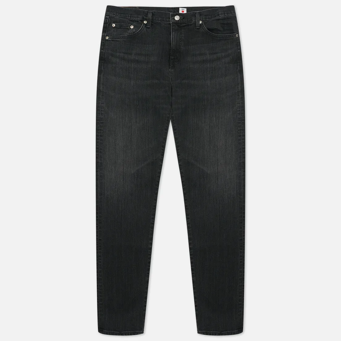 Edwin Мужские джинсы Slim Tapered Kaihara Black x Black Stretch Denim 12.5 Oz