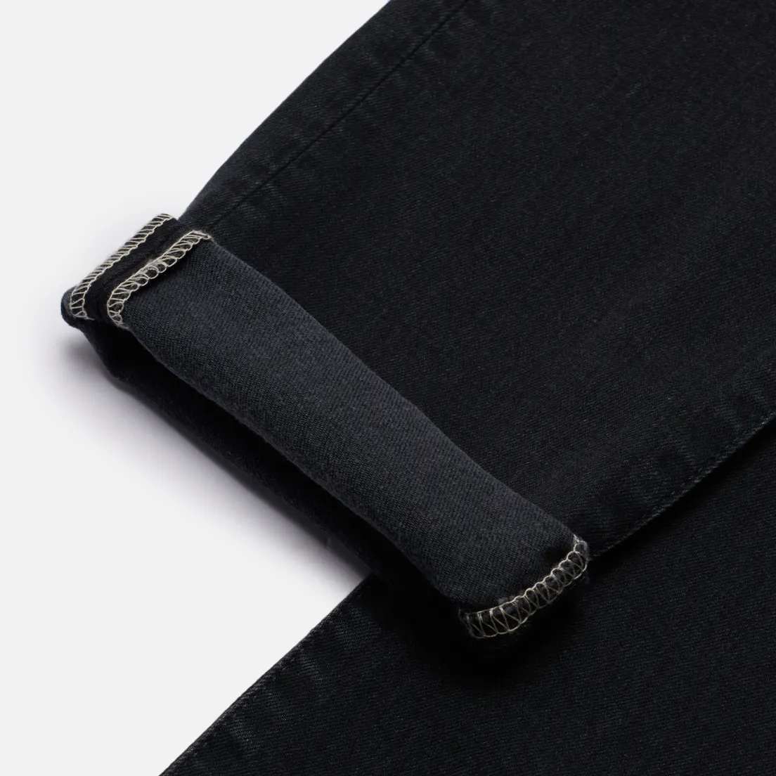 Edwin Мужские джинсы Slim Tapered Kaihara Black x Black Stretch Denim 12.5 Oz