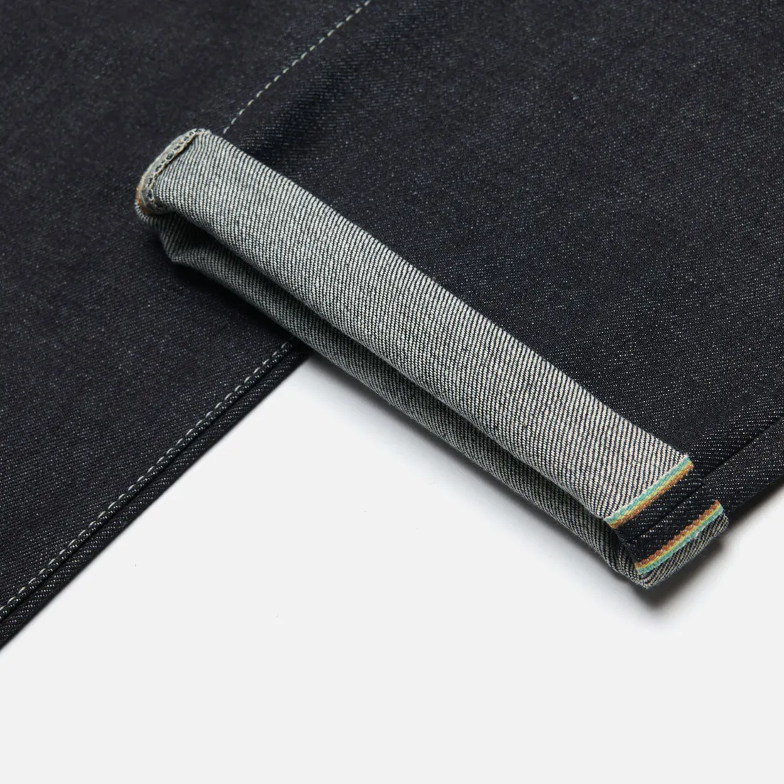 Edwin Мужские джинсы Loose Straight Nihon Menpu Dark Pure Indigo Rainbow Selvage 13.5 Oz