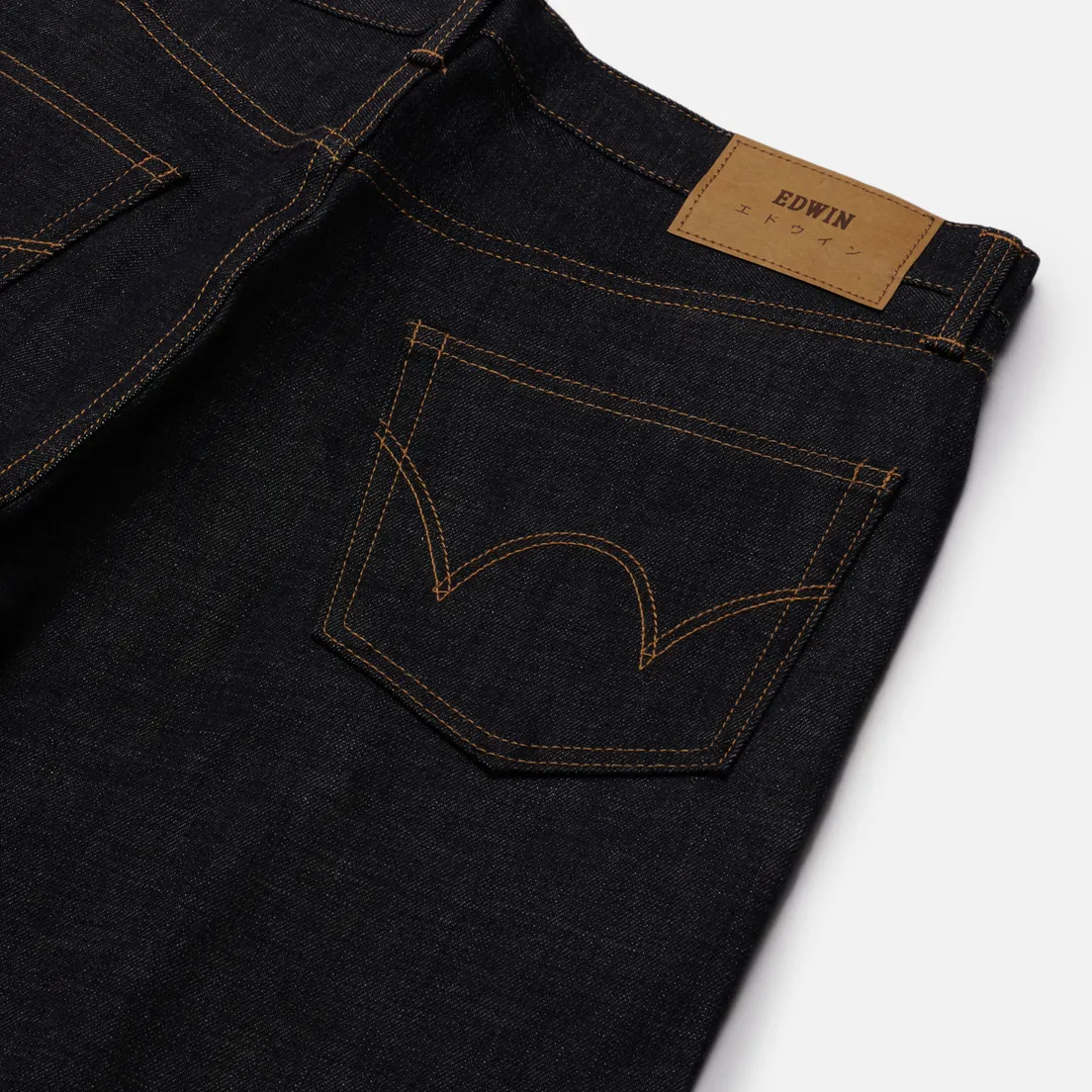 Edwin Мужские джинсы Loose Straight Nihon Menpu Dark Pure Indigo Rainbow Selvage 13.5 Oz