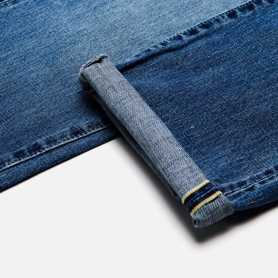 Edwin Мужские джинсы Loose Straight Nihon Menpu Dark Pure Indigo Rainbow Selvage 13.5 Oz