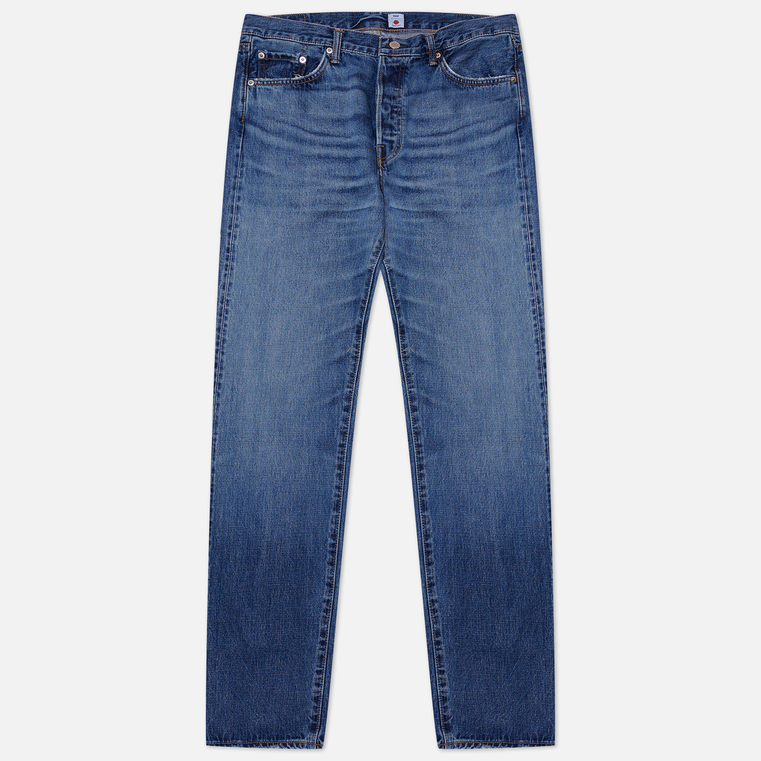Edwin Мужские джинсы Loose Straight Nihon Menpu Dark Pure Indigo Rainbow Selvage 13.5 Oz