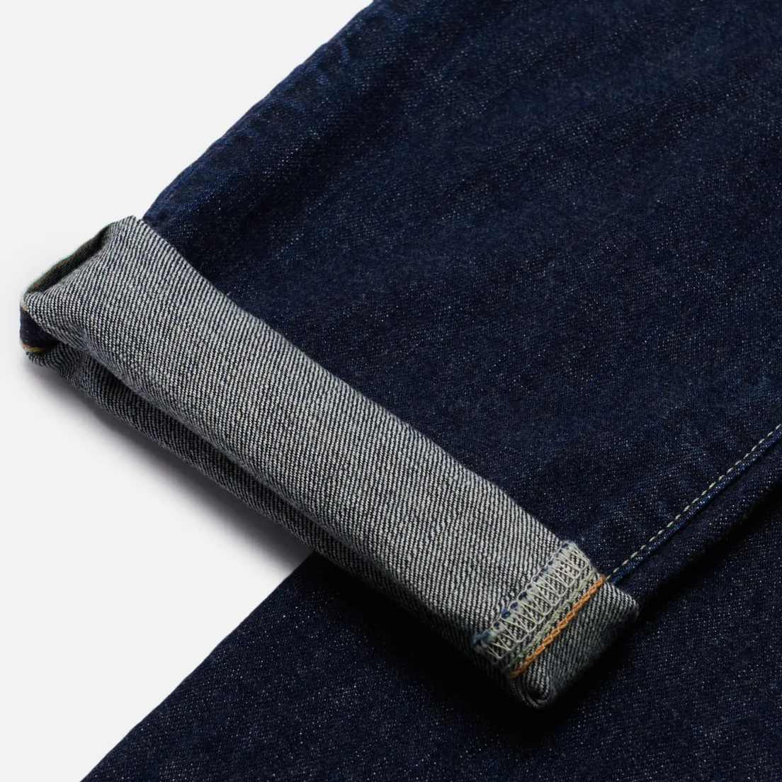 Edwin Мужские джинсы Loose Straight Nihon Menpu Dark Pure Indigo Rainbow Selvage 13.5 Oz