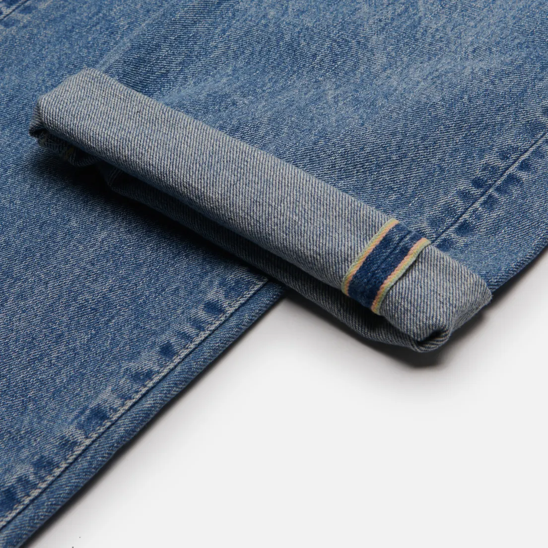 Edwin Мужские джинсы Loose Straight Kaihara Dark Pure Indigo Rainbow Selvage 13.5 Oz