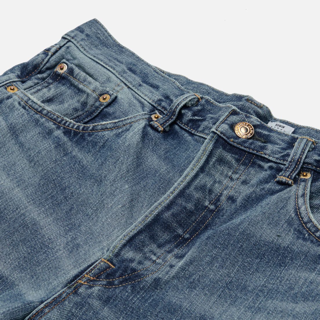 Edwin Мужские джинсы Loose Straight Kurabo Recycle Denim Red Selvage 14 Oz