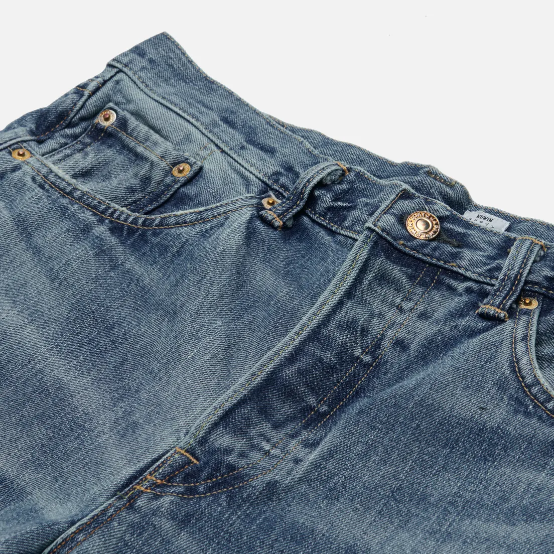 Edwin Мужские джинсы Loose Straight Kurabo Recycle Denim Red Selvage 14 Oz