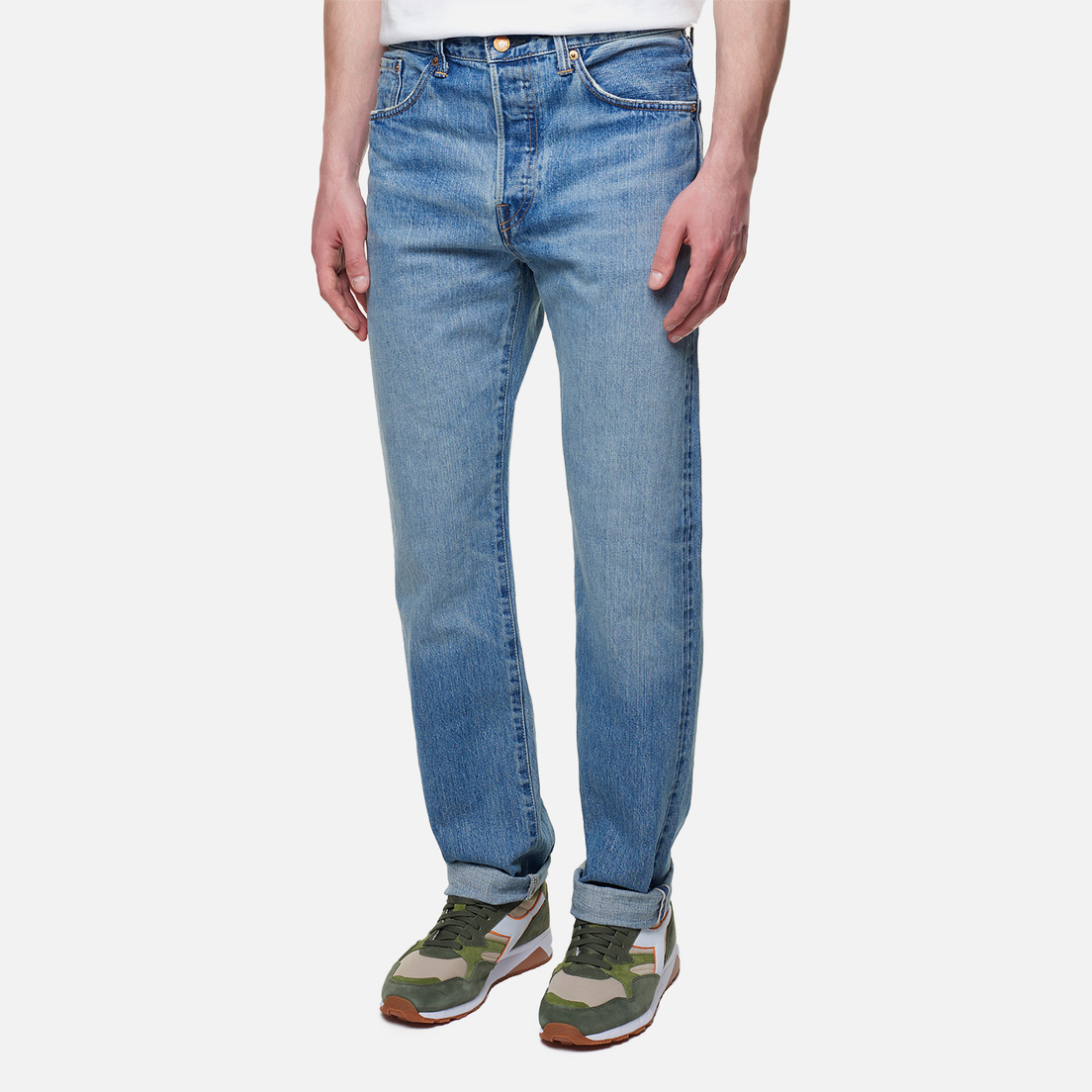 Edwin Мужские джинсы Loose Straight Kurabo Recycle Denim Red Selvage 14 Oz