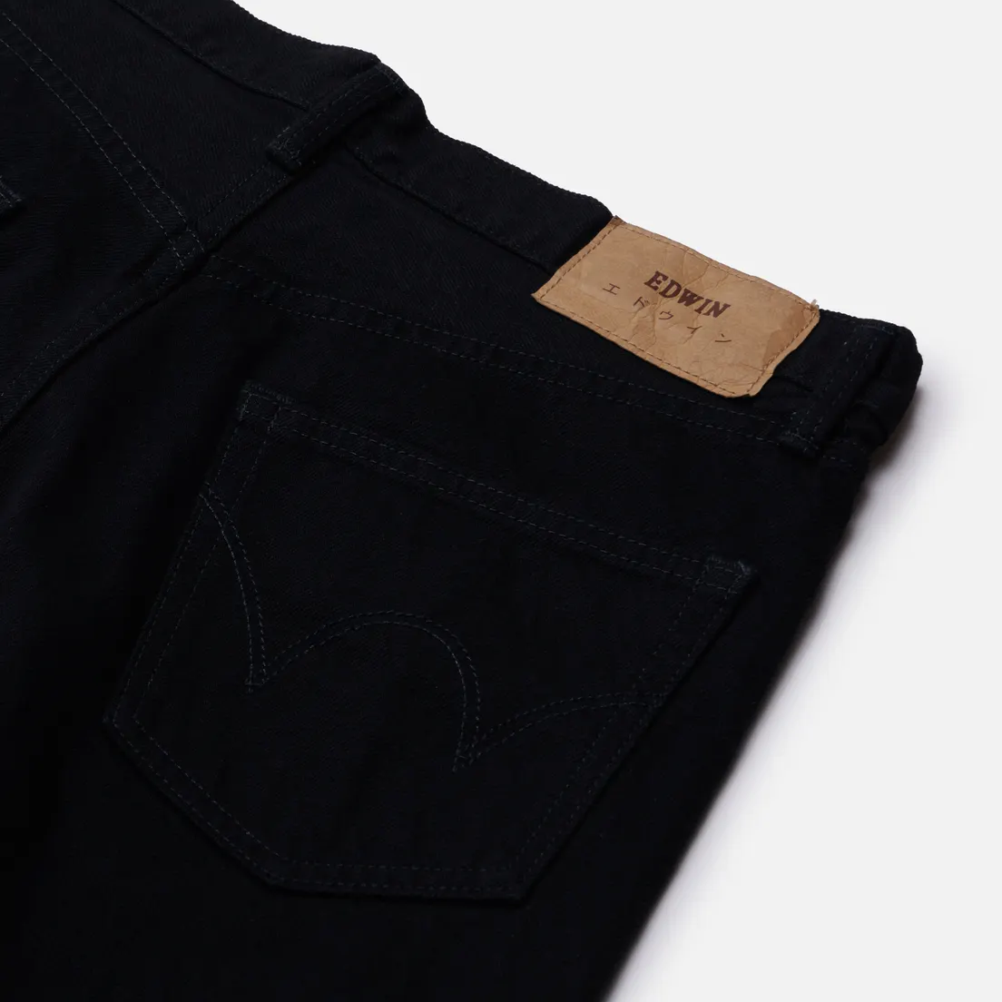 Edwin Мужские джинсы Loose Straight Kaihara Right Hand Black Denim 13 Oz