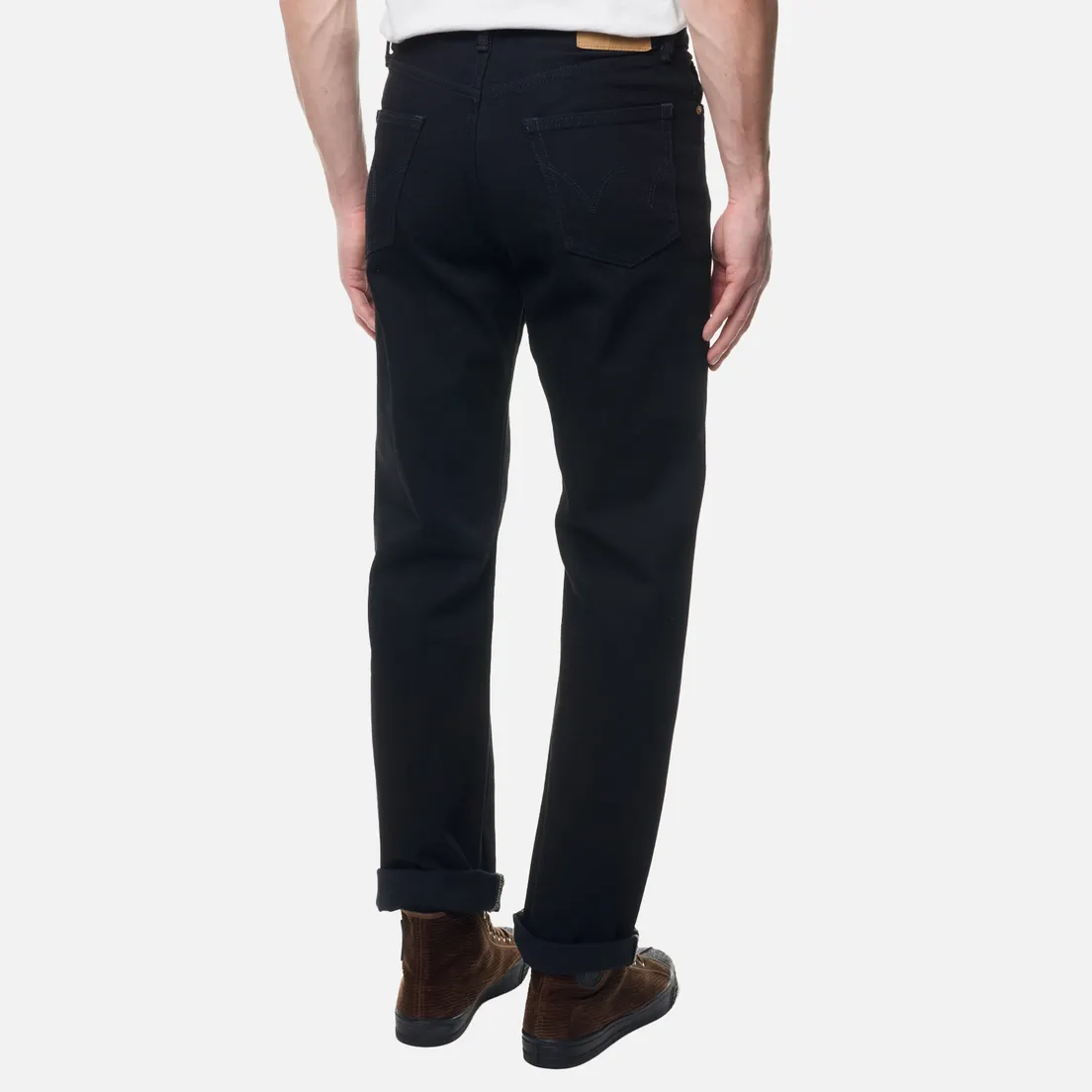 Edwin Мужские джинсы Loose Straight Kaihara Right Hand Black Denim 13 Oz