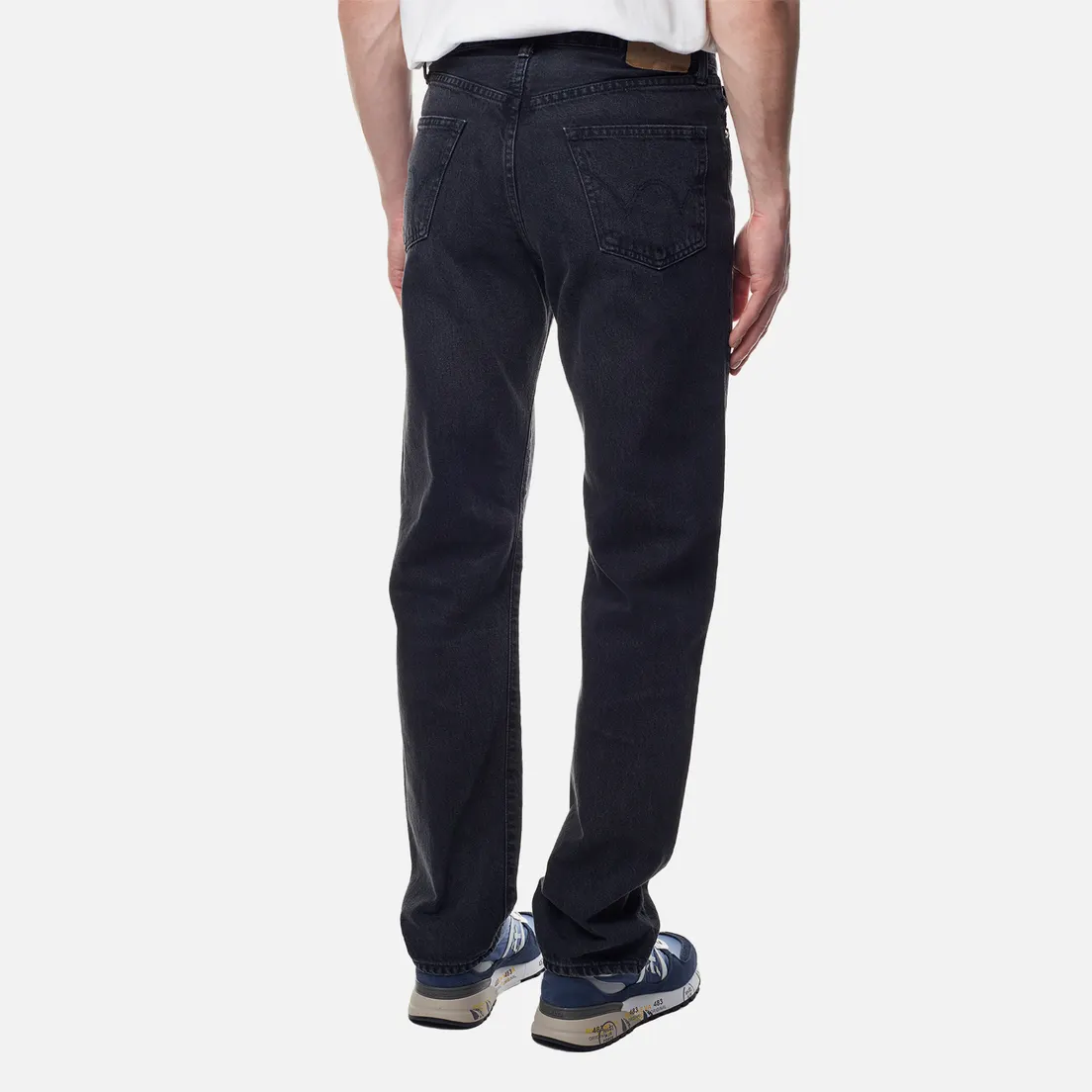 Edwin Мужские джинсы Loose Straight Kaihara Right Hand Black Denim 13 Oz