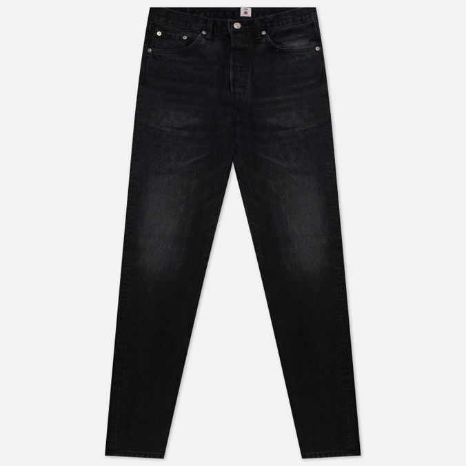 Мужские джинсы Edwin, цвет чёрный, размер 36/32 I030697.89.JD Loose Straight Kaihara Right Hand Black Denim 13 Oz - фото 1
