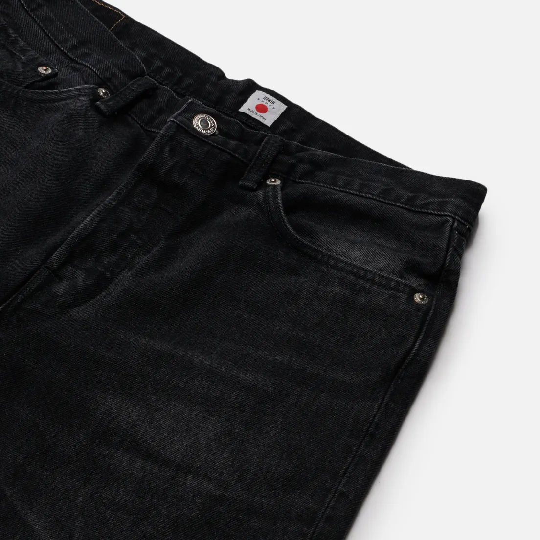 Edwin Мужские джинсы Loose Straight Kaihara Right Hand Black Denim 13 Oz
