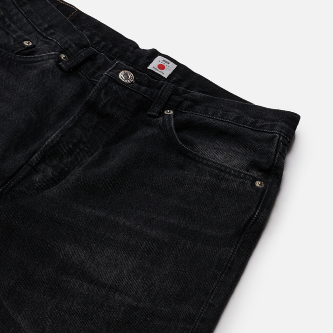 Мужские джинсы Edwin, цвет чёрный, размер 36/32 I030697.89.JD Loose Straight Kaihara Right Hand Black Denim 13 Oz - фото 2
