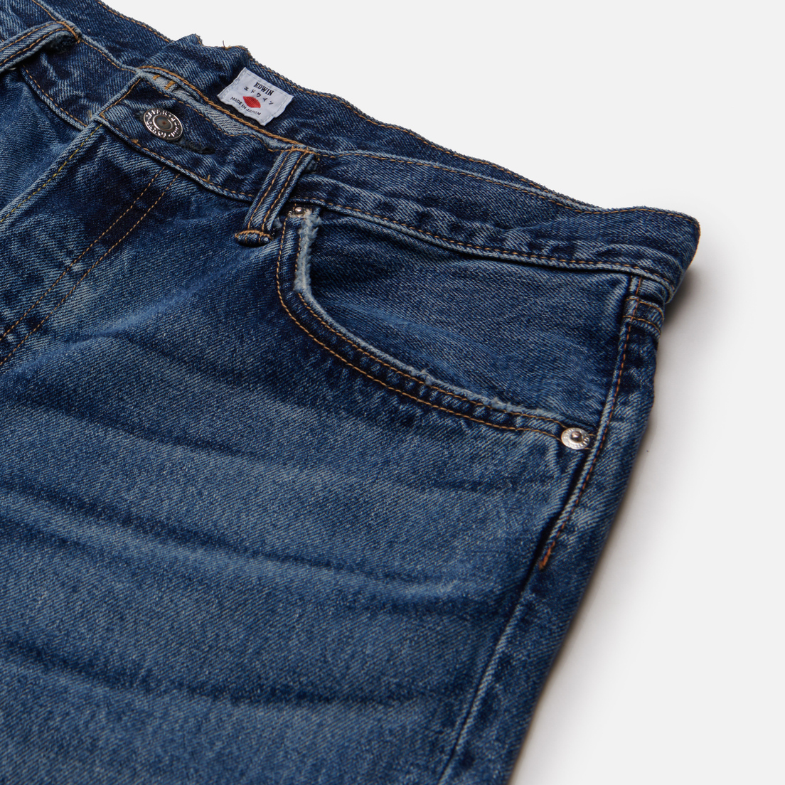 Edwin Мужские джинсы Loose Tapered Kaihara Dark Pure Indigo Rainbow Selvage 13.5 Oz