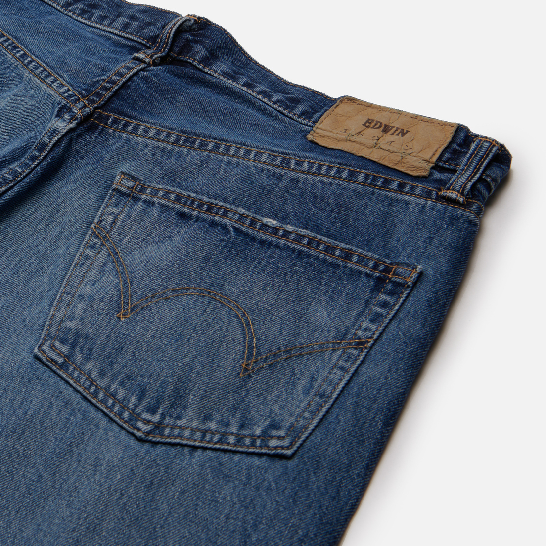 Edwin Мужские джинсы Loose Tapered Kaihara Dark Pure Indigo Rainbow Selvage 13.5 Oz