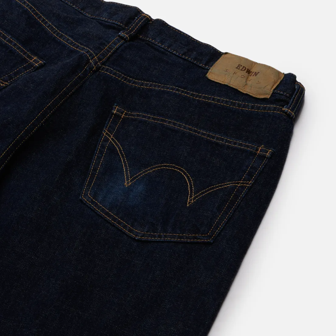 Edwin Мужские джинсы Loose Tapered Nihon Menpu Dark Pure Indigo Rainbow Selvage 13.5 Oz
