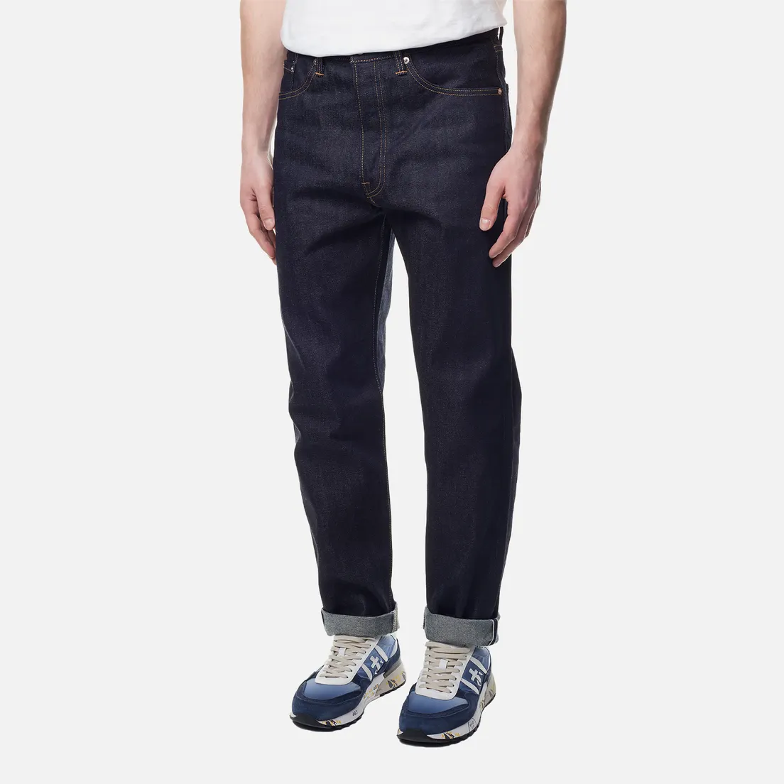 Edwin Мужские джинсы Loose Tapered Kurabo Recycle Denim Red Selvage 14 Oz
